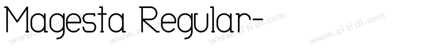Magesta Regular字体转换